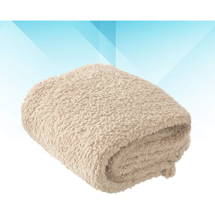 Balacoo Преміум флісова ковдра для собак, м'яка та тепла, плюшевий килимок для собак та котів, розмір L (бежевий)
