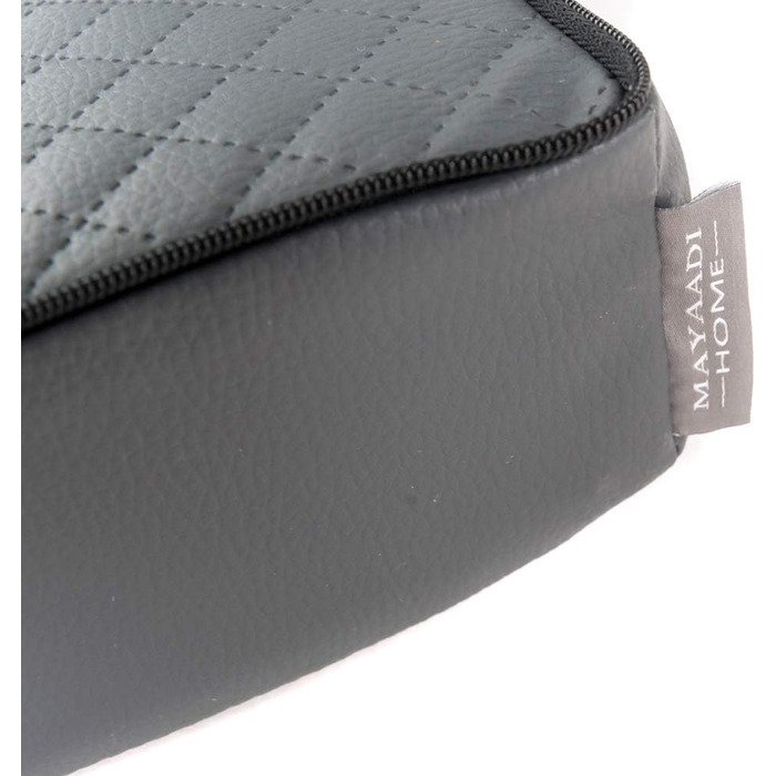 Крісло-ліжко для собак Mayaadi-Home Eck, сіре, 80x100x10 см, з штучної шкіри