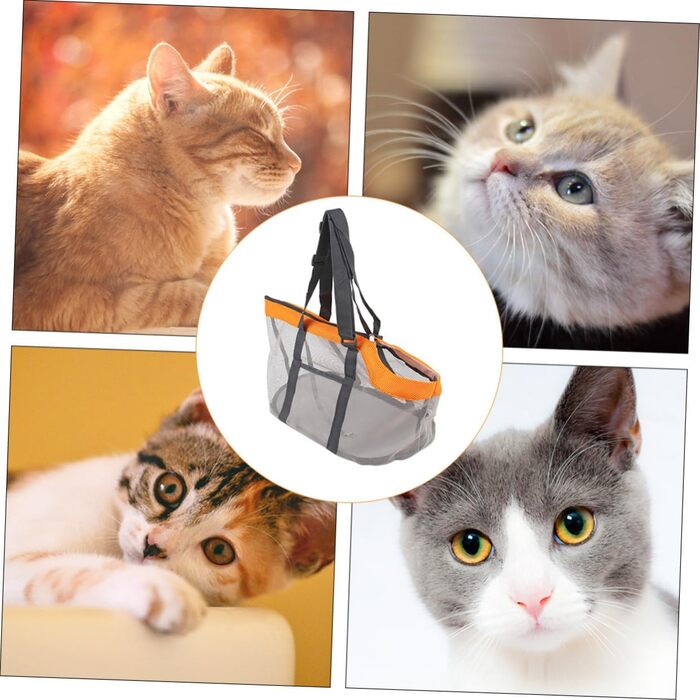 Дихаюча переноска для собак TOYANDONA - легка, велика, складана, для маленьких собак та котів, для подорожей та прогулянок