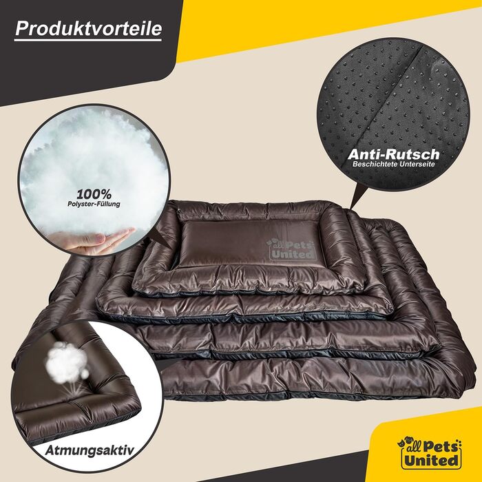 Килимок для собак, лежанка для собак, внутрішній та зовнішній лежак; м'який килимок, лежанка-кошик; місце для сну для собак та котів (XL - 120x84 см)