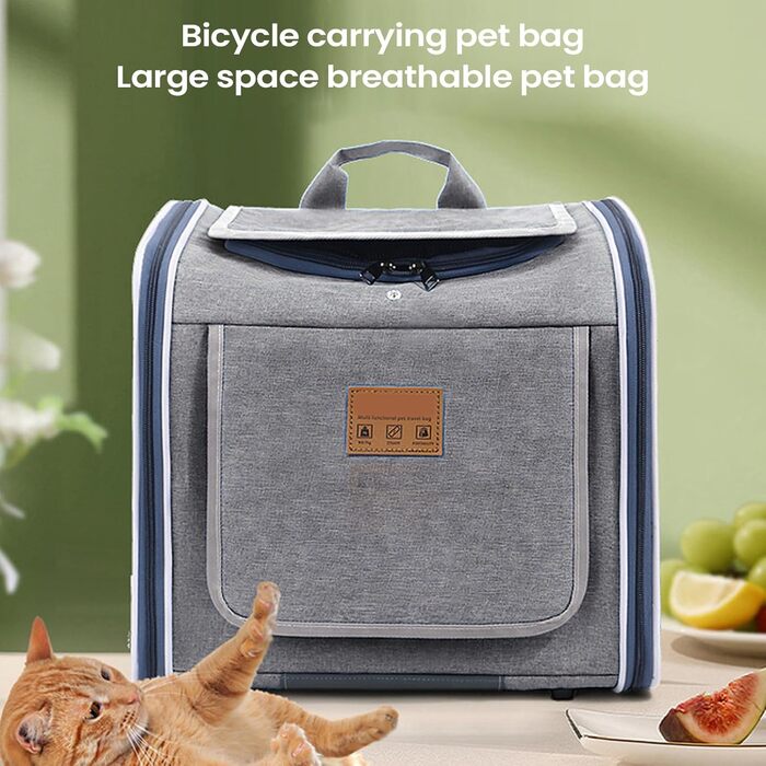 Переносна сумка-велосипедний кошик для собак та котів Yumneo - безпечна, для прогулянок, подорожей, сім'ї