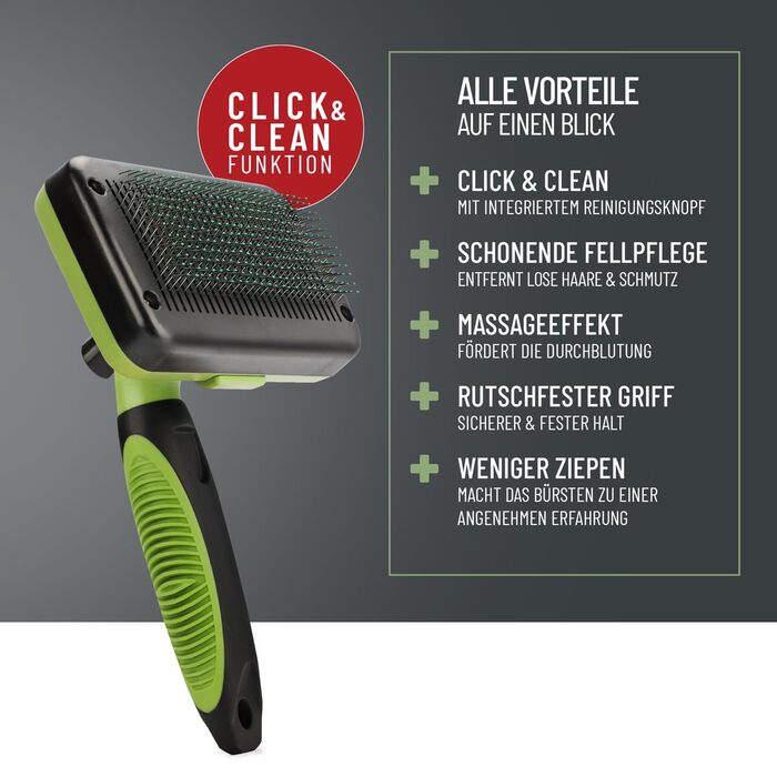 Буршляк для собак та котів ReaVET - самоочисна щітка для вичісування шерсті, для довгошерстих тварин