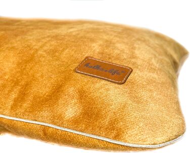 М'яке ліжко для собак середнього розміру, 90x60 см, велюр, зелений колір, легко миється