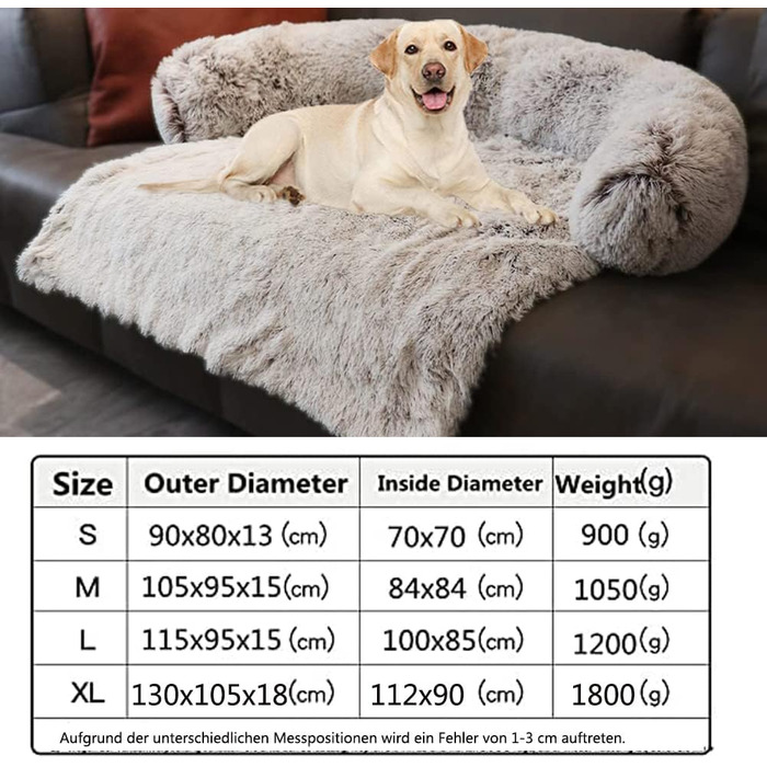 М'яка килимок-підстилка для собак Yuly Weiche, захист меблів, 90x80 см