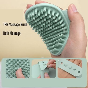 Набір для догляду за тваринами на 8 предметів для собак та котів: щітки від випадання шерсті, ванна щітка, щітка для вичісування, щітка для підшерстка, гребінець від бліх, ножиці для обрізання кігтів, сумка для аксесуарів 21*4*29 см, зелений