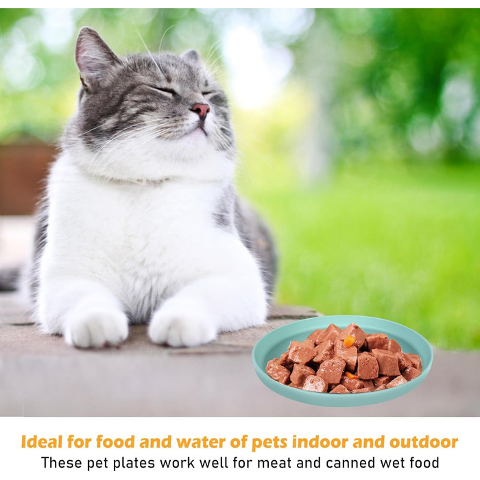 5 мисок для котів, силіконові миски для котів, широкі неслизькі миски для сухого та вологого корму