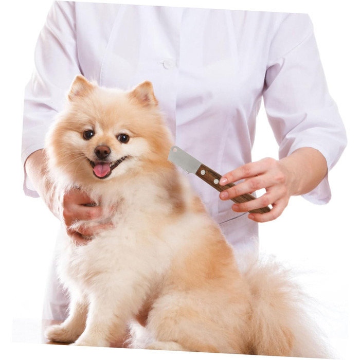 Дерев'яна щітка для видалення шерсті домашніх тварин POPETPOP - для собак, котів та інших тварин