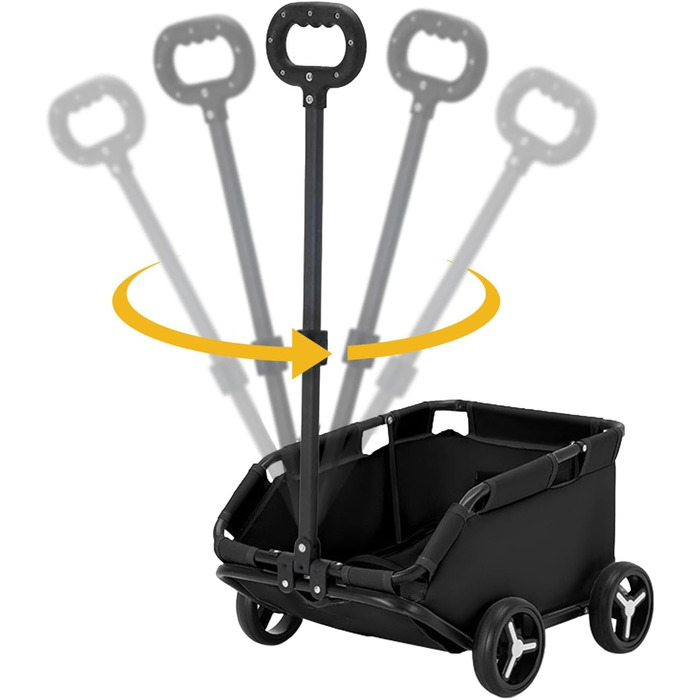 Транспортна клітка для собак та котів на колесах | Складана переносна клітка для собак та котів, чорна