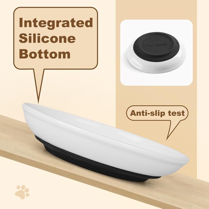 Керамічні миски для котячого корму – 8 шт. для вологого корму, неслизький, миється в посудомийній машині, для котів та кошенят