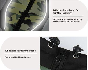 Зимовий теплий одяг для собак та котів: флісова куртка з блиском, розмір M та L, під поясний ремінь (M)