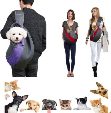 ЗHOVAEAL Сумка-переноска для собак і котів, рожева (до 4,1 кг)