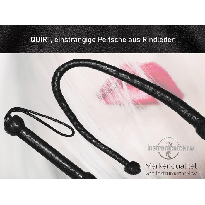 Однорідна плеть QUIRT з натуральної шкіри