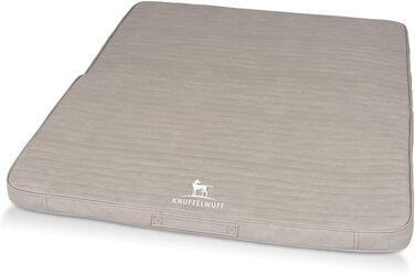 Ортопедичний килимок для собак Knuffelwuff Roanoke: 100 x 80 см, сірий, знімний, миючий, для великих, середніх та малих собак