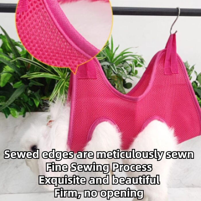 Гамак для кроликів з ремінком безпеки для догляду за кігтями та шерстю, сумка для купання кроликів, сумка для догляду за кігтями котів, аксесуар для догляду за дрібними тваринами (Сірий, XXS)