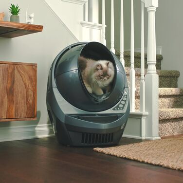 Автоматичний туалет для котів Litter-Robot 3 Connect Whisker, сірий, самочистка, антипах, для будь-якого грудкуватого наповнювача