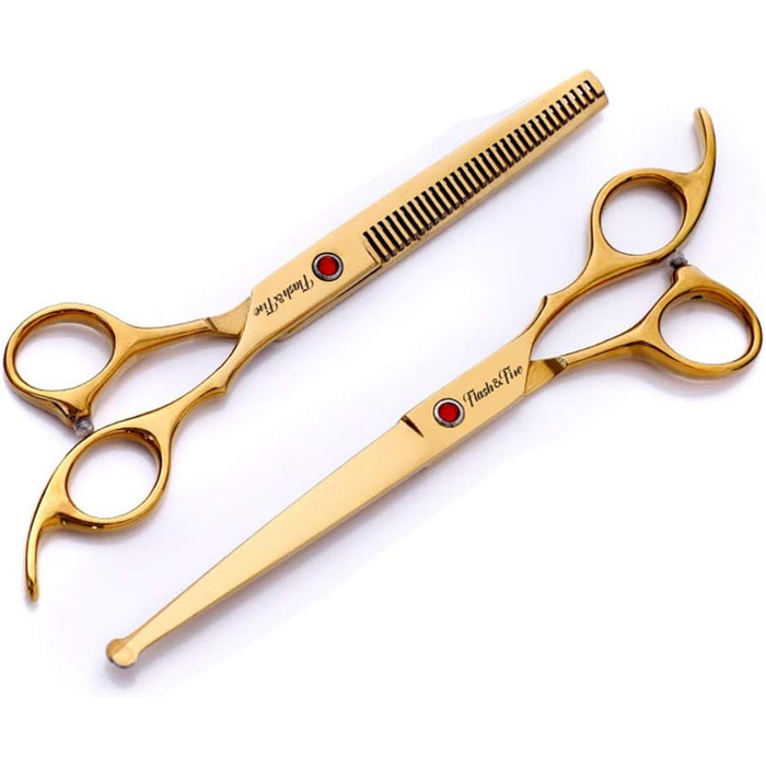 Набір професійних ножиць для грумінгу собак та котів (4 шт.) з нержавіючої сталі