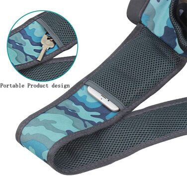 Сумка-переноска для собак і котів, блакизне камуфляжне забарвлення, до 2.5 кг