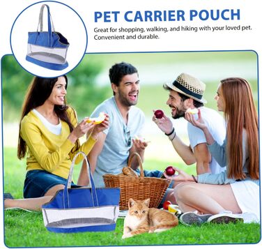 Транспортна сумка для котів POPETPOP з підставою для підвішування та сумкою-холодильником, містка для кошенят, нейлонова сумка для перевезення тварин