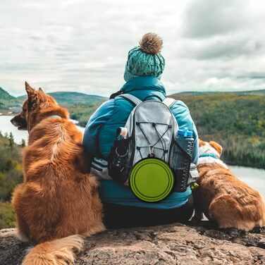 Складана миска для собак Paercute, легка та портативна, ідеальна для прогулянок, кемпінгу та активного відпочинку