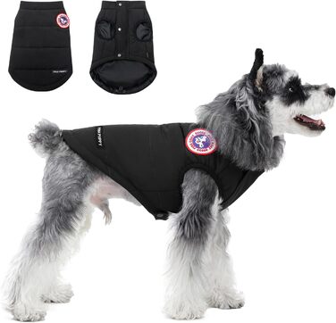 Зимовий одяг для собак PINA: тепла куртка, жилетка, вітронепроникний костюм. Червоний, чорний, S-XXL