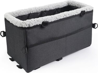 Автокрісло для собак - автокрісло для маленьких собак, з подвійним ременем безпеки, знімний чохол, сумка для зберігання