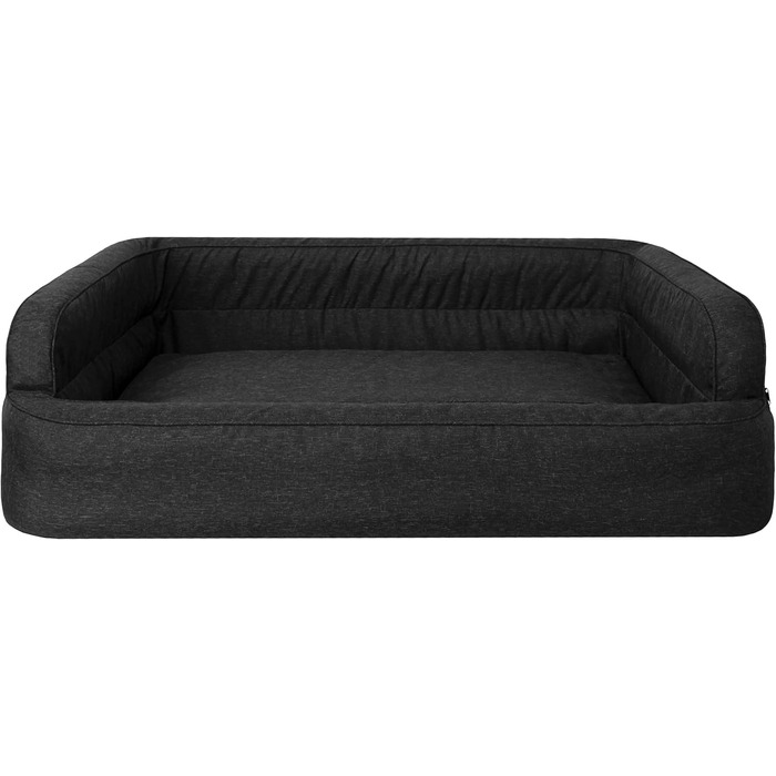 Ліжко для собак PillowPrim XXL 117x79 см, меблі для тварин, котяче ліжко, знімний чохол, чорне, лежак, кошик, подушка, диван для собак