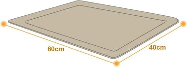 М'яка ковдра для собак та котів Raikou з плюшевою подушкою, 60x40 см, леопардовий принт, нековзна, для домашніх тварин