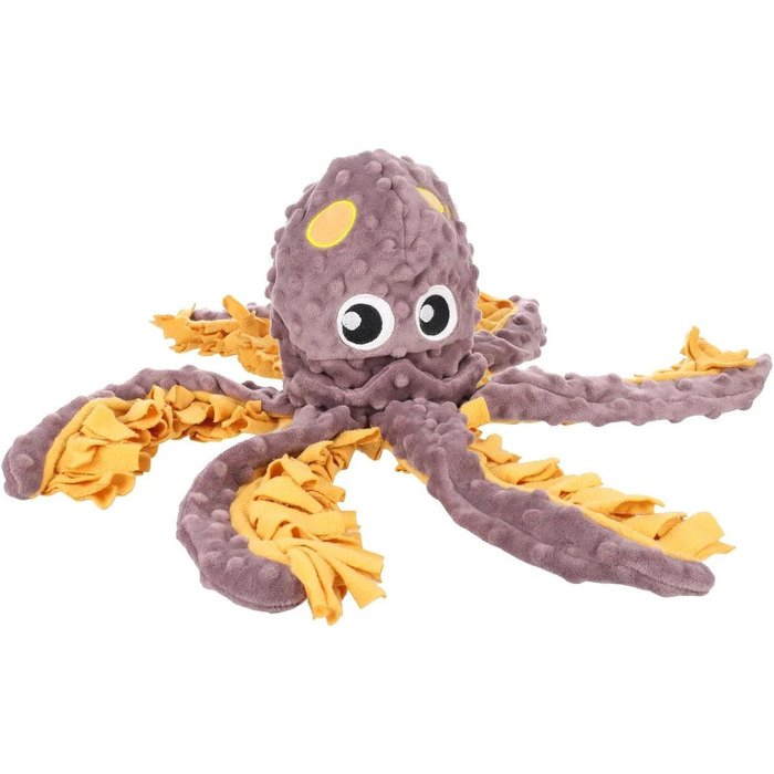 Килимок-іграшка для цуценят Flamingo Morgano Schildkröte: оцвітковий & тауп, 38x39x6,5 см, з антиковзаючою поверхнею, пищалкою та шурхотом. Можна заповнювати ласощами або сухим кормом.