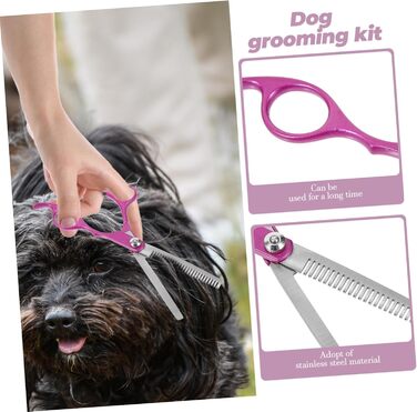 Набір для грумінгу собак Yardwe: ножиці, щітка та триммер для догляду за шерстю. Ідеально підходить для обрізання вух, морди та кігтів. Легкий та зручний у використанні.
