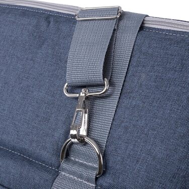 Сумка-переноска для собак BOUTIQUE ZOO XL (до 15 кг) – велика переноска для собак та котів – м'яка, складна, пральна – 52×35×39 см – (52 x 35 x 39 см, Деним)