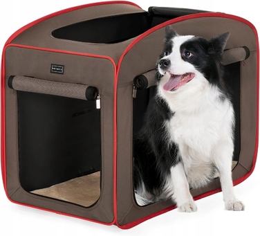 Переноска для собак PetsFit, коричнева, L/XL (64 см x 79,5 см x 56 см)