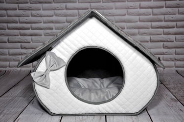 Ліжко-будиночок SjestaPupila для собак та котів, розмір S (30x30 см)