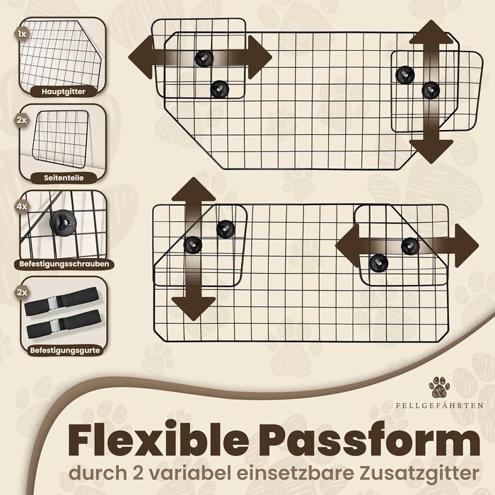 Сітка для собак у багажник авто | Якісна та міцна перегородка для багажника | Перегородка для багажника для собак