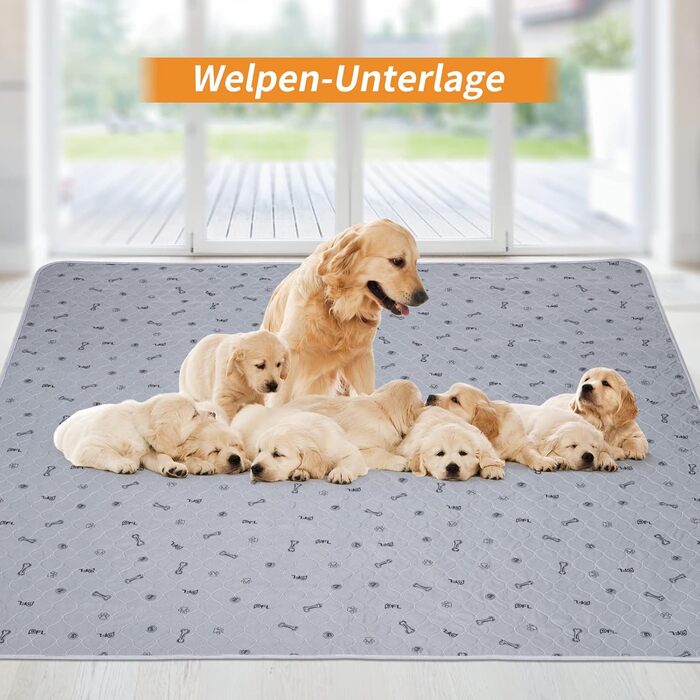 2 шт. вбиральні пелюшки для цуценят, 80х92 см, водонепроникні та миючі. Килимки для навчання собак, неслизька підстилка для дивана та підлоги (2 шт.)