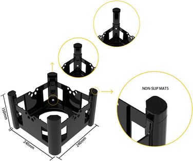 Підвищений годівниця для собак Felenny, 3 регульовані висоти, антипроливання, повільний диспенсер для води та корму, великі, середні та малі породи собак та котів