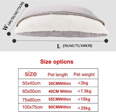 Спальник для собак з дахом, затишне ліжко-печера для собак, теплий зимовий плюшевий лежак з капюшоном, ліжко для котів зі знімним дахом, диванчик для собак маленьких та середніх порід (Бежевий, 60x50x23 см)