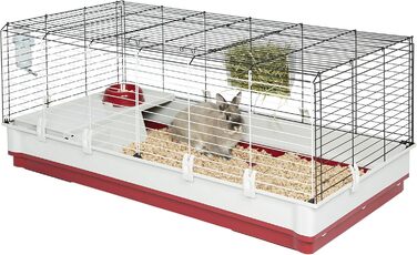 Клітка Midwest Deluxe для кроликів і морських свинок, XL, біло-червона