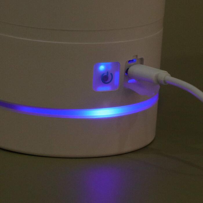 Електричний масажер для лап тварин Yardwe з USB-зарядкою. Миючий пристрій для лап домашніх улюбленців, ротаційний силіконовий чан. Синій та білий колір.