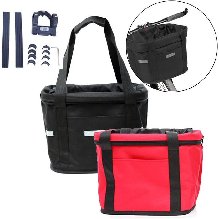 Кошик для велосипеда Gettimore для тварин, собак, знімний, складний, 35 x 27 x 26 см