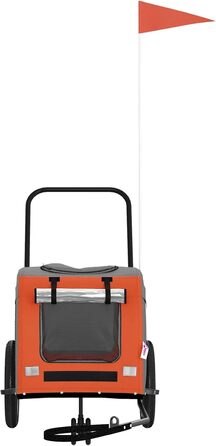 Фіксатор для велосипеда Oxford, оранжевий/сірий, для собак, модель 93844