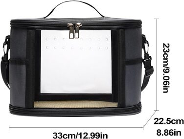 Транспортний бокс Vogel для подорожей: переноска для папуг, переноска на плечі для хвилястих, корел та інших папуг з дихаючою конструкцією, великий розмір