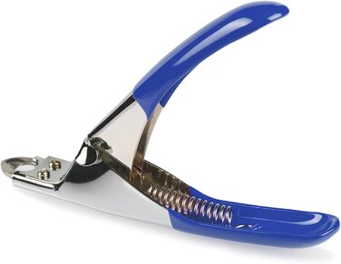 Професійні ножиці для грумінгу собак та котів, триммер для догляду за кігтями, з безкоштовною пилочкою, нержавіюча сталь, зручні ручки – для безпечного та професійного догляду, блакитні