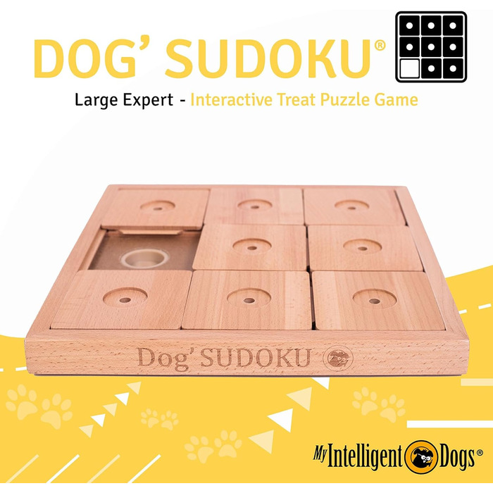 Інтерактивна іграшка для собак My Intelligent Dogs Sudoku Expert Classic – розвиваюча гра-головоломка для великих порід