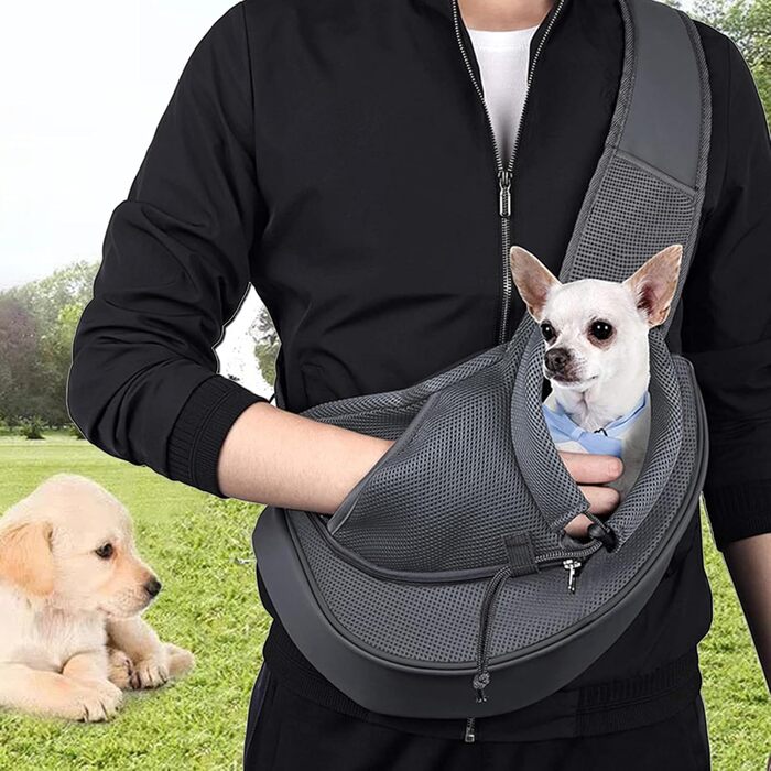 Сумка-переноска для собак та котів, дихаюча Oxford, для маленьких тварин | Зручна переноска з регульованим ремінцем для цуценят, собак та котів (прозора)