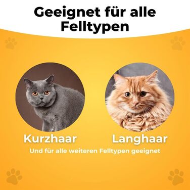 Щітка для вичісування шерсті FellwunderbüRste: самоочисна щітка для тварин з кнопкою зняття, для довгої та короткої шерсті (Класичний помаранчевий+зелений)
