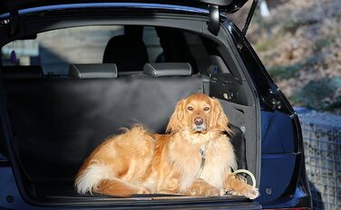 Захист для багажника автомобіля для собак Universal Schondecke - водовідштовхувальний, чорний, з боковим захистом