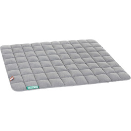 М'яка лежанка для собак Doctor Bark, розмір L, 100x80 см, світло-сіра, для великих собак, міцна, для дому та вулиці, витримує прання до 95°C