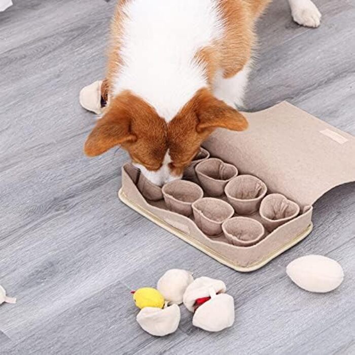 Іграшка для собак OneForUs - інтерактивна килимок для годування, жування та тренування нюху