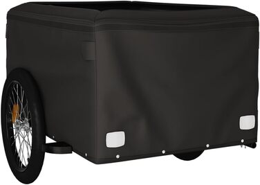 Дитячий/Універсальний причіп для велосипеда, залізний, чорно-помаранчевий, вантажопідйомність 45 кг, також для собак