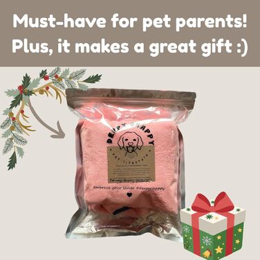 Преміум рушник для собак DERPYCHAPPY: миючий халат, рушник для сушіння, мікрофібра, Корея, для котів та цуценят, розмір M